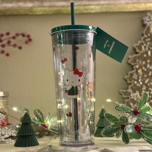 Starbucks Hello Kitty Clear Acrylic Tumbler